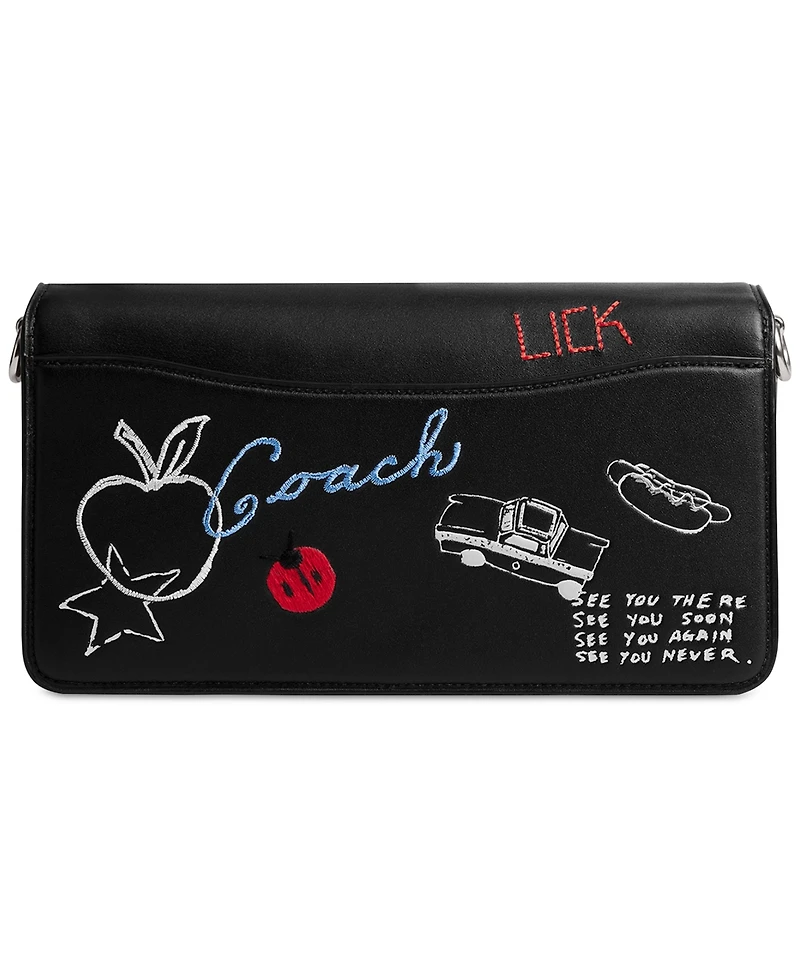 Coach Tabby Small Leather Shoulder Bag 26 with Sketch Print