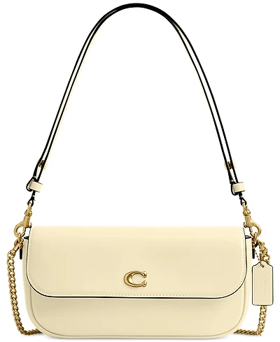 Coach Brook Small Leather Flap Chain Bag