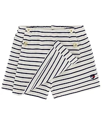 Tommy Hilfiger Toddler and Little Girls 2-Piece Striped Popcorn Knit Top and Skirt Set