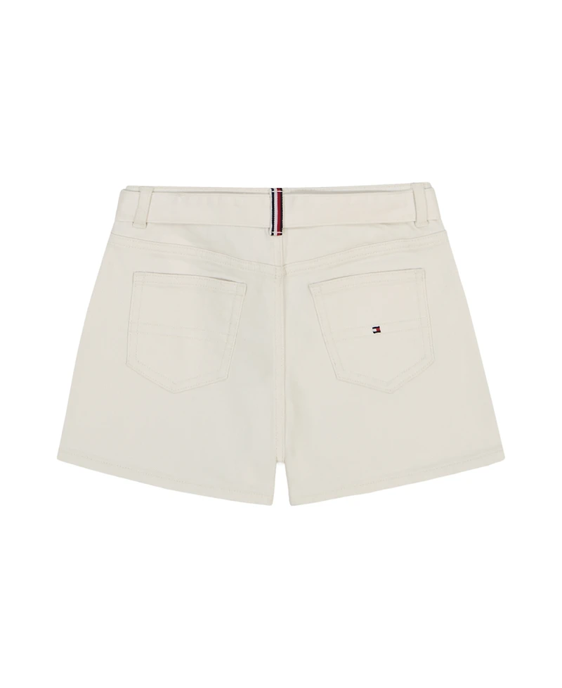 Tommy Hilfiger Big Girls Belted Denim Shorts