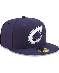 Men's New Era Navy Columbus Clippers Authentic Collection 59FIFTY Fitted Hat