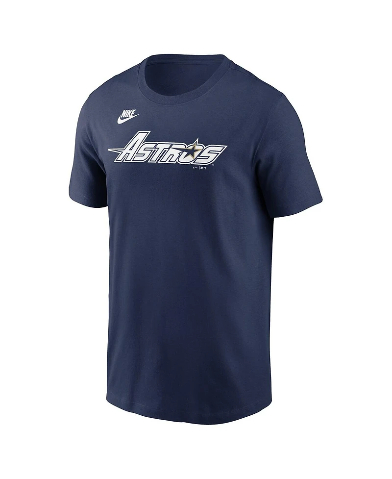 Nike Men's Navy Houston Astros Cooperstown Wordmark T-Shirt