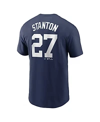 Nike Men's Giancarlo Stanton Navy New York Yankees Fuse Name Number T-Shirt