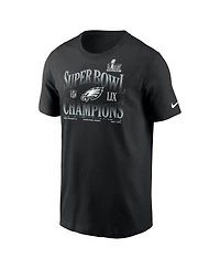 Nike Men's Black Philadelphia Eagles Super Bowl Lix Champions 90's Retro T-Shirt