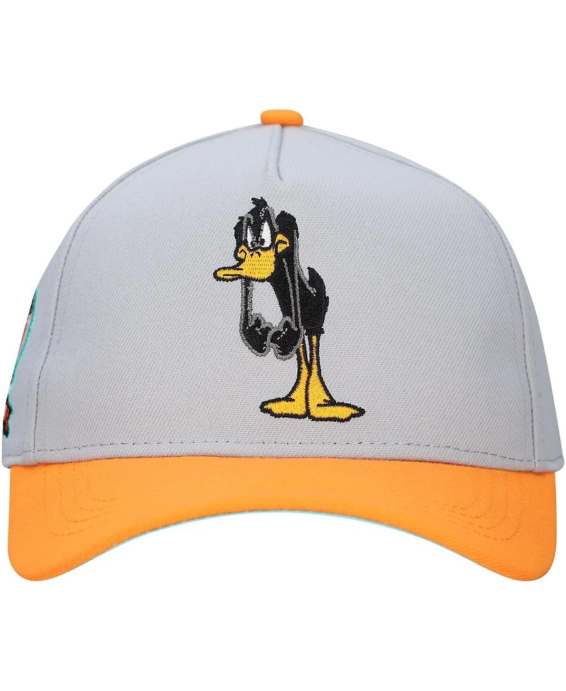 Lids Men's Gray Looney Tunes Daffy Duck A-Frame Adjustable Hat