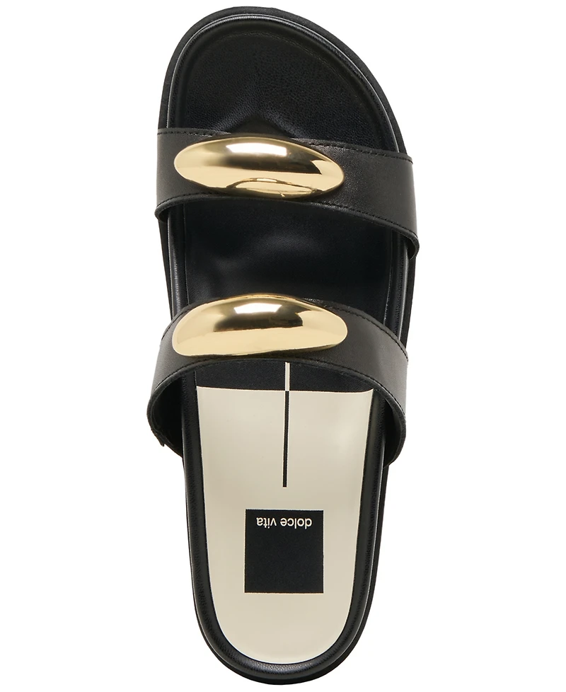 Dolce Vita Women's Satine Jewelry Double Band Bracelet Footbed Sandals