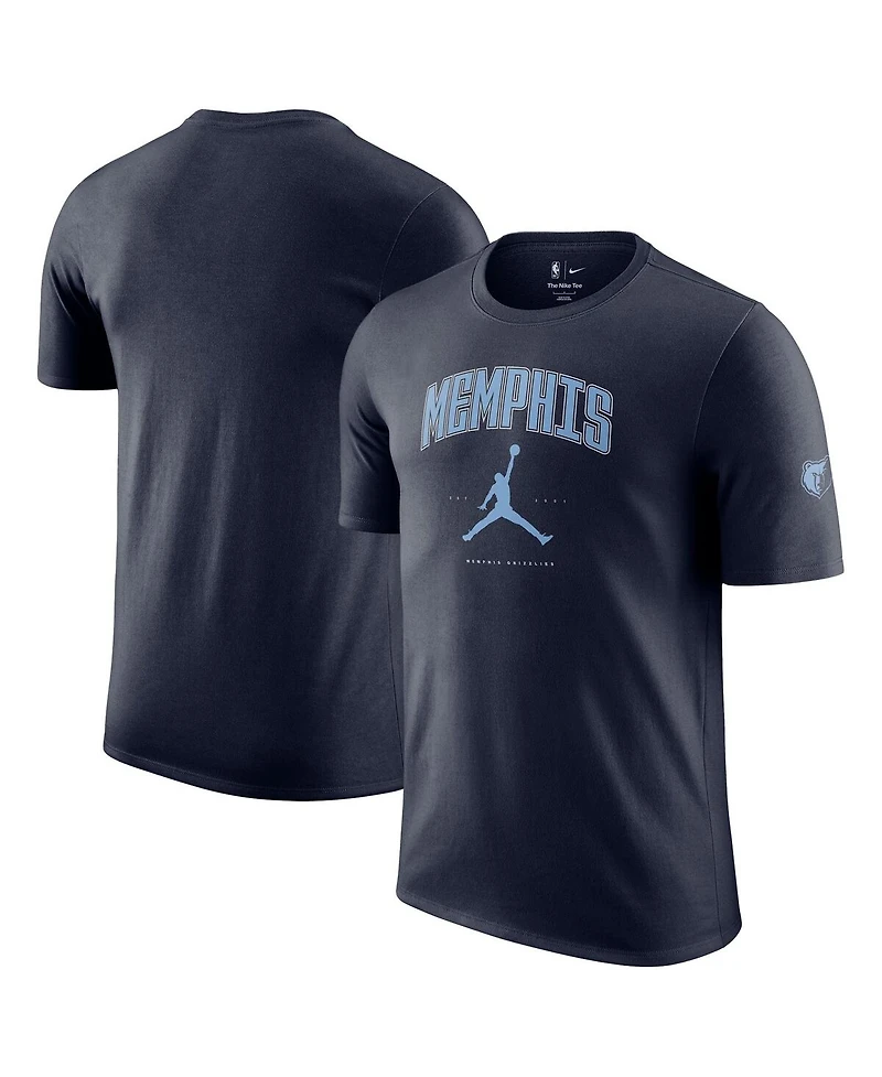 Jordan Men's and Women's Navy Memphis Grizzlies Essential Cities T-Shirt