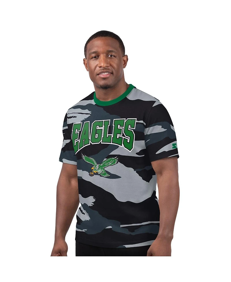Starter Men's Camo/Gray Philadelphia Eagles Thursday Night Gridiron Classics Vintage Logo T-Shirt