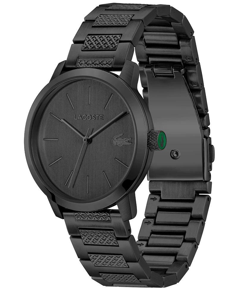 Lacoste Men's Metropole Ionic Plated Black Steel Bracelet Watch, 39mm