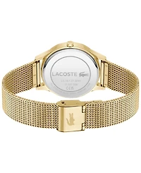 Lacoste Women's Crocodelle Gold Tone Stainless Steel Mesh Bracelet Watch