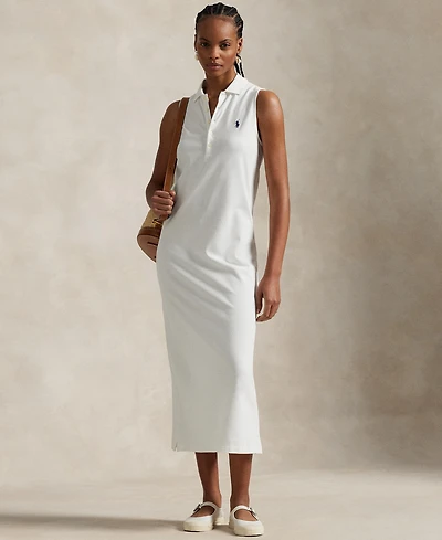 Polo Ralph Lauren Women's Stretch-Cotton Sleeveless Dress