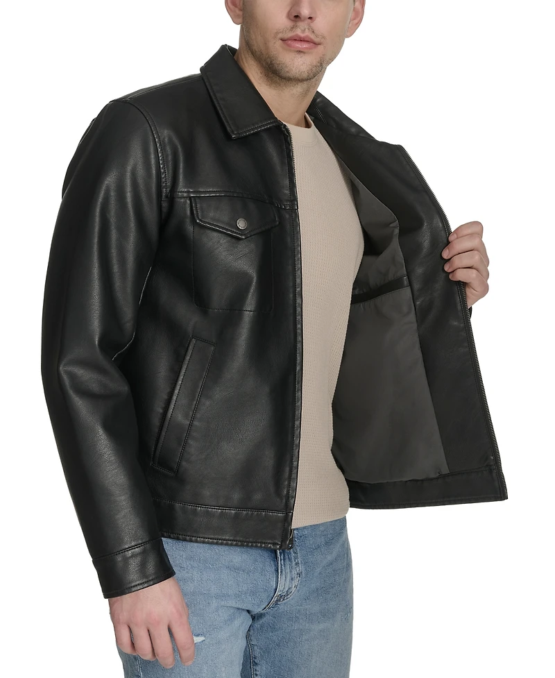 Levi's Men's Classic-Fit Faux-Leather Jacket