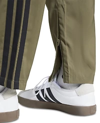 adidas Men's Stanford Essential Three-Stripes Open Hem Track Pants