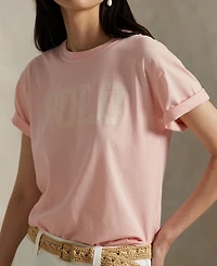 Polo Ralph Lauren Women's Logo Cotton Jersey Crewneck Tee