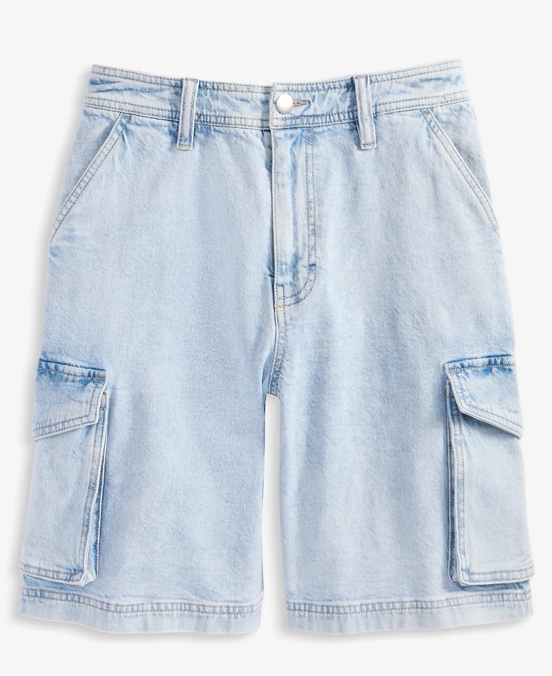 On 34th Women's High Rise Cargo Bermuda Jean Shorts, Exclusively at Macy's