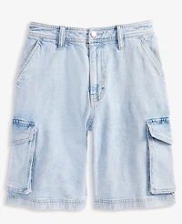 On 34th Women's High Rise Cargo Bermuda Jean Shorts, Exclusively at Macy's