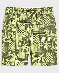 Mode of One Men's Vacation Palm Pull-On Shorts, Exclusively at Macy's