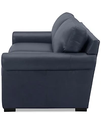 Radley Roll Arm 74" Leather Apartment Sofa, Exclusively at Macy's