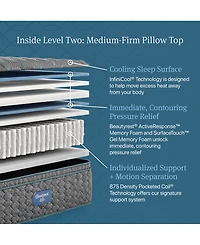 Beautyrest Level Two 14.75" Medium Firm Pillow Top Mattress