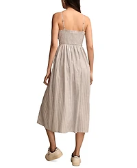 Lucky Brand Women's Corset Poplin Midi Dress
