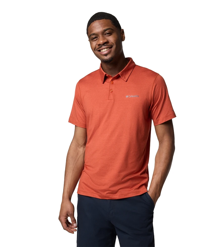 Columbia Men's Carter Short Sleeve Performance Crest Polo
