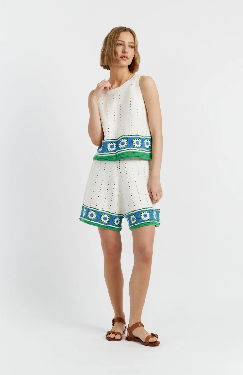 Chinti & Parker Women's Hand Crochet Shorts