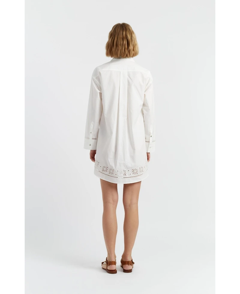 Chinti & Parker Women's Cotton Broderie Shirt Dress