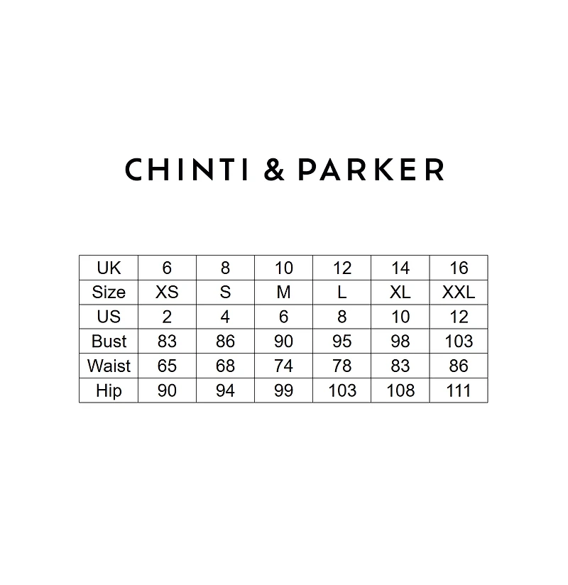 Chinti & Parker Women's Cotton Chevron Stitch T-Shirt
