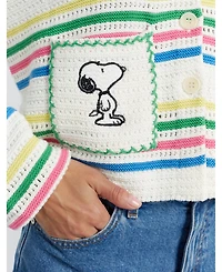Chinti & Parker Women's Cotton Peanuts Vacation Cardigan