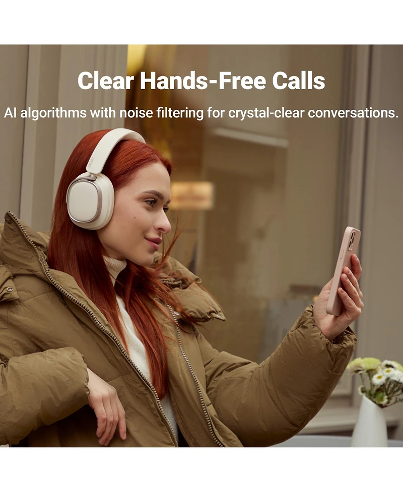 Edifier Active Noise Cancelling Headphones, 92H Playtime Fast Charging