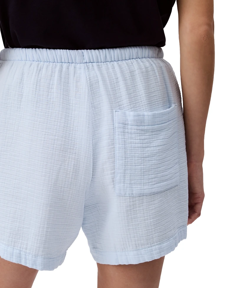 Calvin Klein Jeans Women's Double Gauze Pull-On Shorts