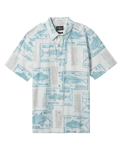 Quiksilver Waterman Men's Block Fish Woven Shirt