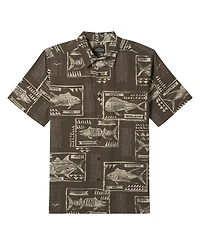 Quiksilver Waterman Men's Block Fish Woven Shirt