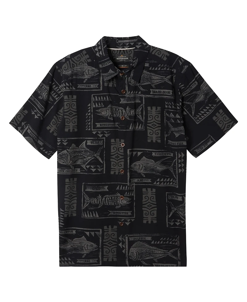 Quiksilver Waterman Men's Block Fish Woven Shirt