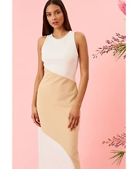 Donna Morgan Women's Colorblocked A-Line Dress