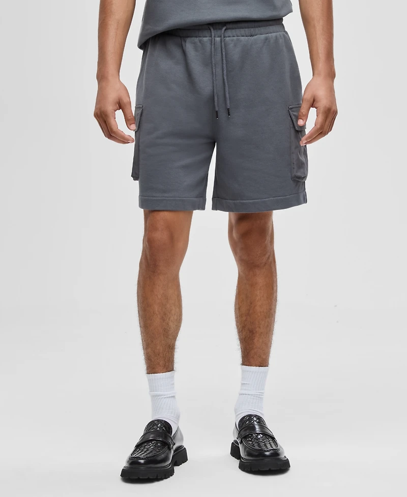 Mode of One Men's Regular-Fit Printed 7" French Terry Cargo Shorts, Exclusively at Macy's