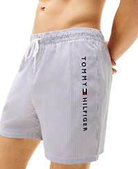 Tommy Hilfiger Men's Striped 5" Swim Trunks
