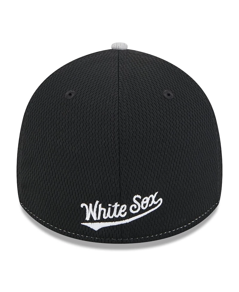 New Era Men's /Gray Chicago White Sox 2025 Mlb Clubhouse 39THIRTY Flex Hat