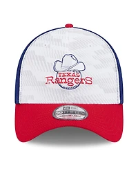 New Era Men's Royal/Red Texas Rangers 2025 Mlb Clubhouse 39THIRTY Flex Hat