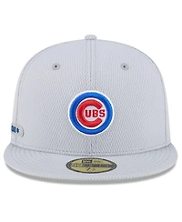 New Era Men's Gray Chicago Cubs 2025 Mlb Clubhouse 59FIFTY Fitted Hat