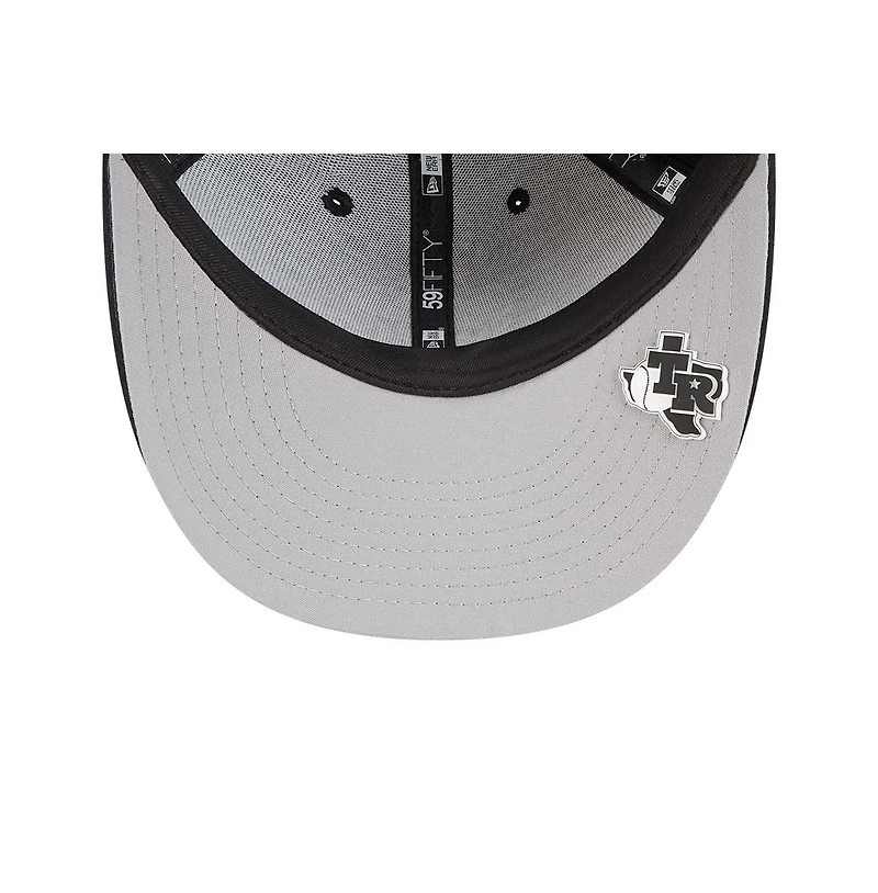 New Era Men's Black Texas Rangers 2025 Mlb Clubhouse Low Profile 59FIFTY Fitted Hat