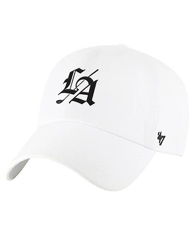 47 Brand Men's White Tgl Los Angeles Golf Club Clean Up Adjustable Hat