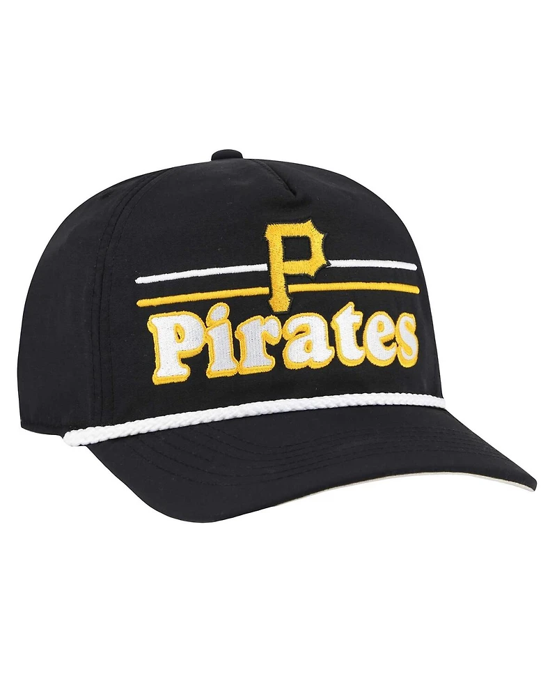 '47 Brand Men's Black Pittsburgh Pirates Campscape Hitch Adjustable Hat