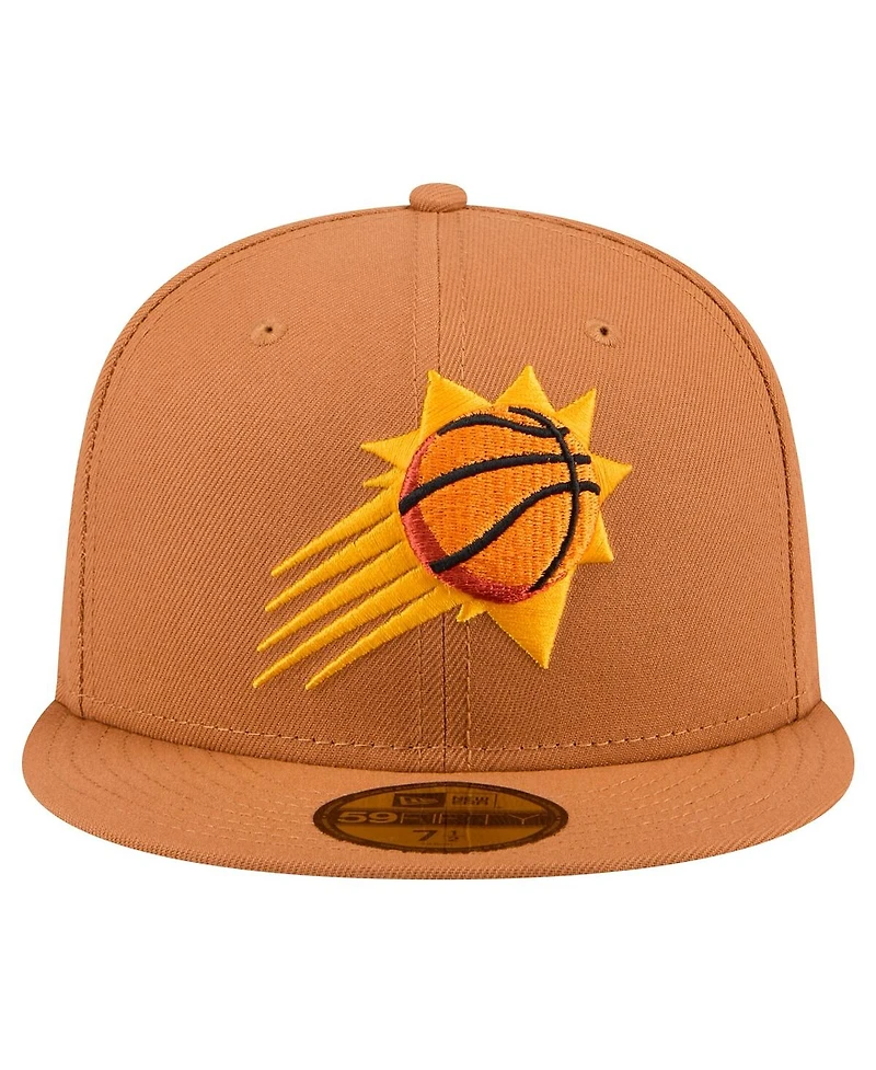 New Era Men's Tan Phoenix Suns Color Pack 59FIFTY Fitted Hat
