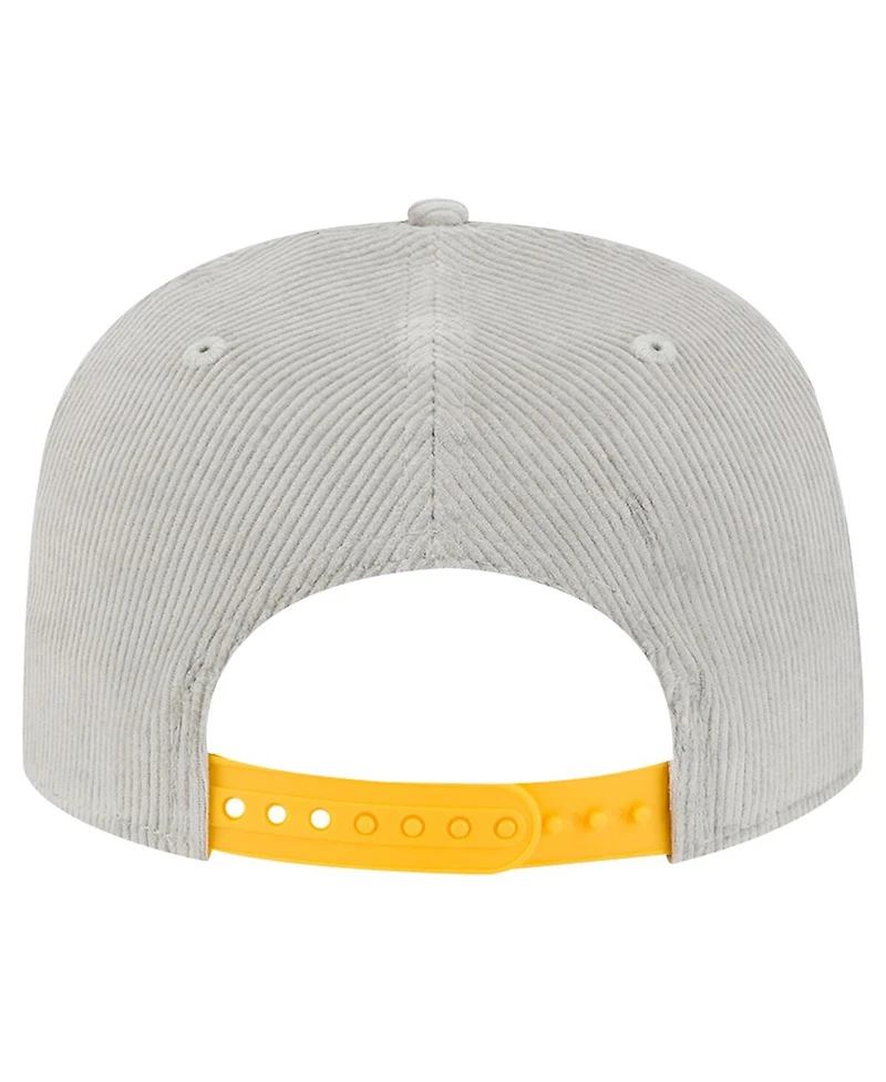 New Era Men's Gray San Diego Padres Corduroy Golfer Snapback Hat