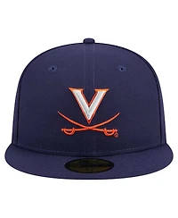 New Era Men's Navy Virginia Cavaliers 59FIFTY Fitted Hat