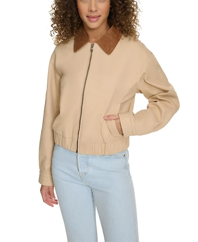 Levi's Women's Corduroy Collar Cotton Jacket