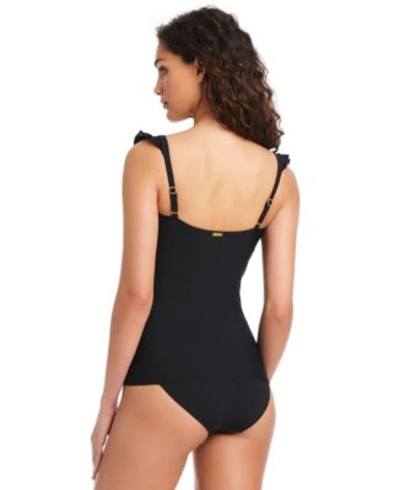Beyond Control Womens Ruffled Tankini Bottoms