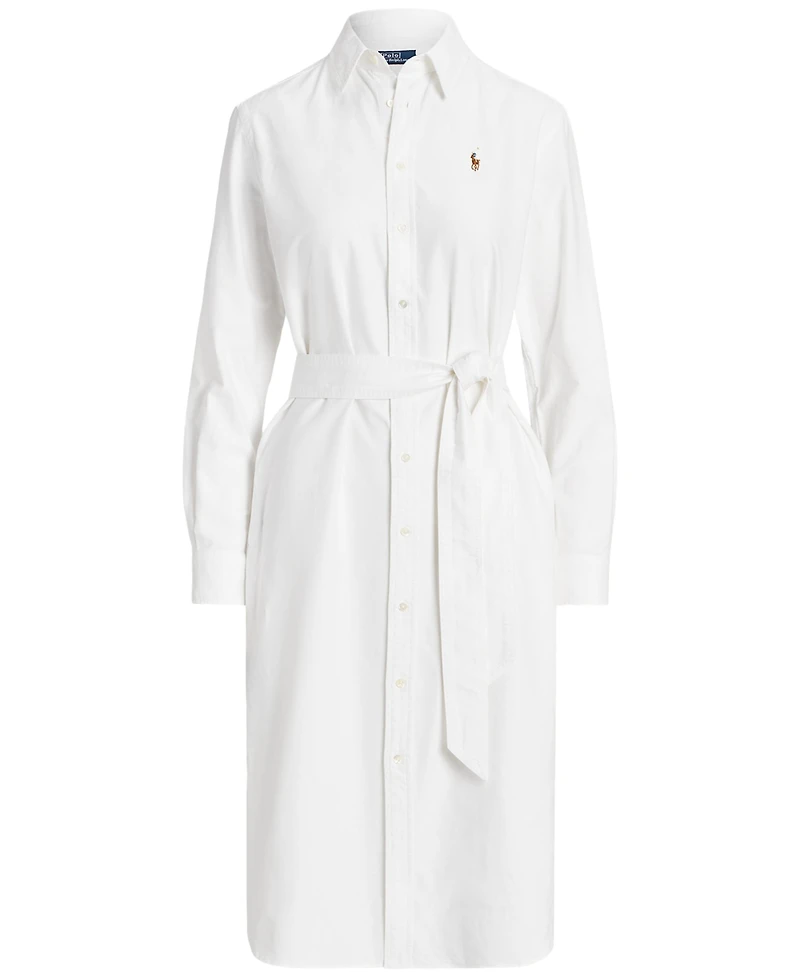 Polo Ralph Lauren Women's Belted Cotton Oxford Shirtdress