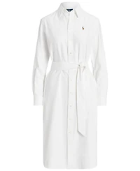 Polo Ralph Lauren Women's Belted Cotton Oxford Shirtdress